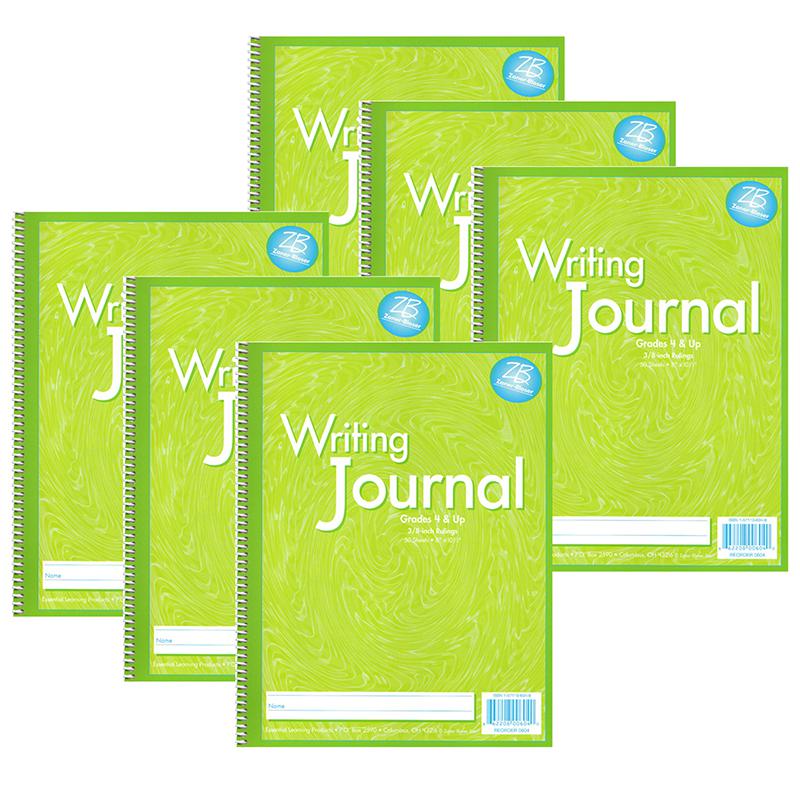 Writing Journal, Liquid Color, 3/8" Ruling, Grades 4+, Pack of 6. Picture 2