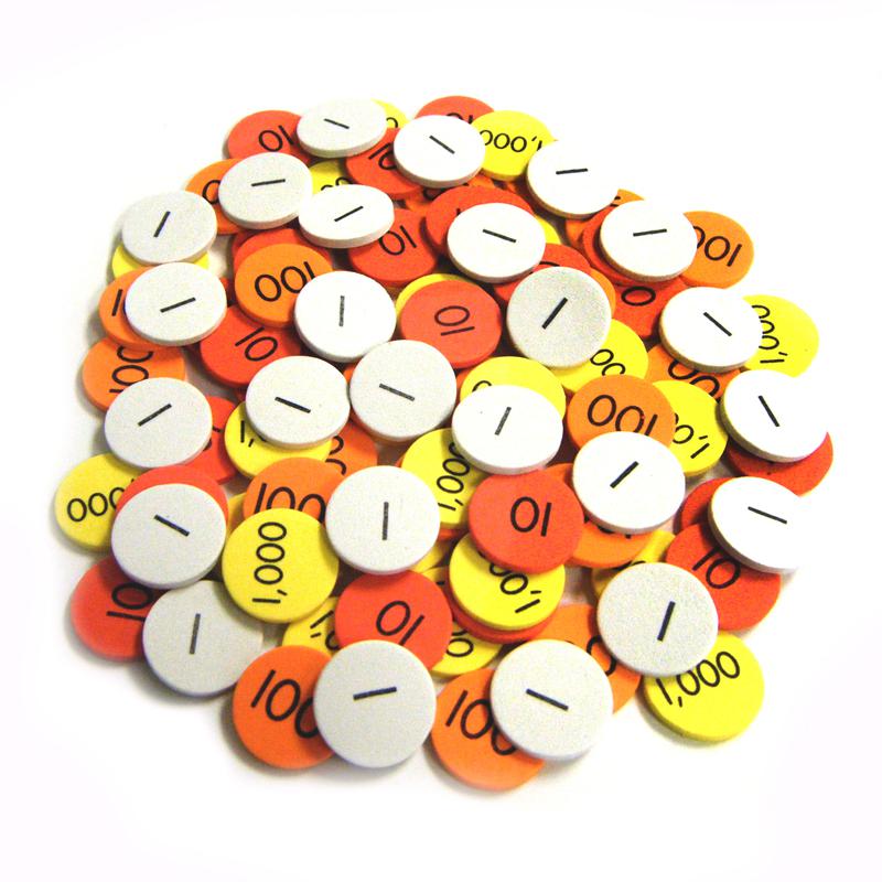 Small Group Set of Place Value Discs, 600 Discs. Picture 2