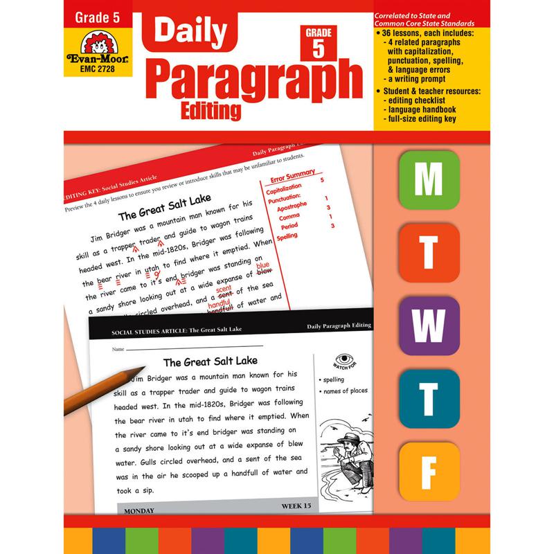 Daily Paragraph Editing Book, Grade 5. Picture 2
