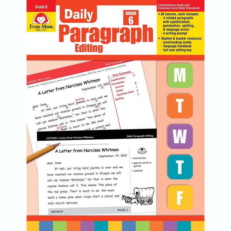 Daily Paragraph Editing Book, Grade 6. Picture 2