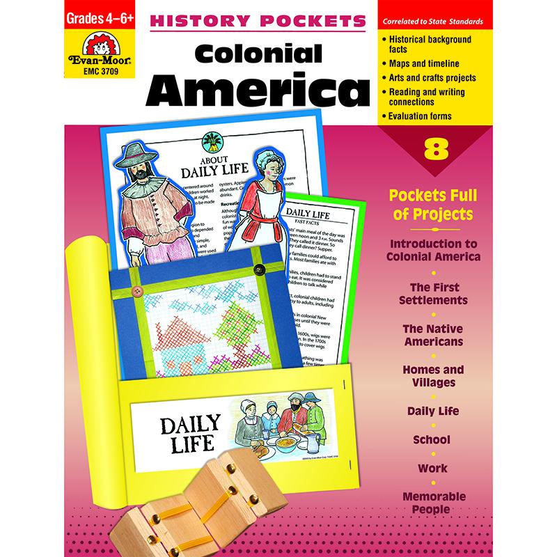 History Pockets, Colonial America, Teacher Reproducibles, Grades 4-6. Picture 2