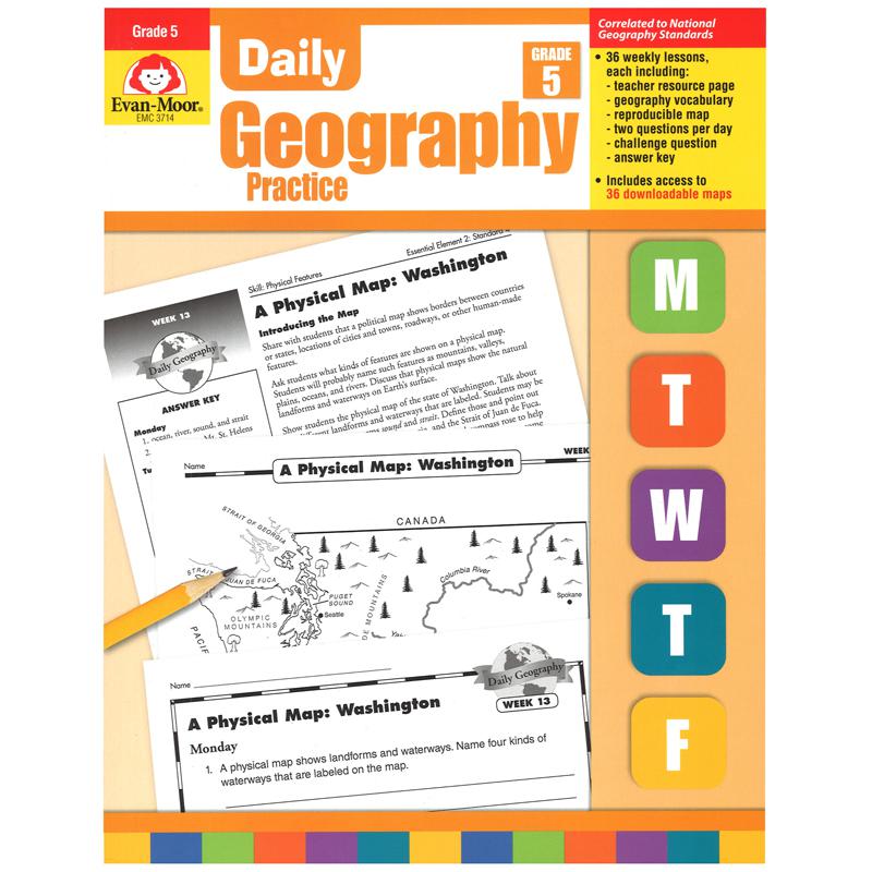 Daily Geography Practice Book, Teacher's Edition, Grade 5. Picture 2