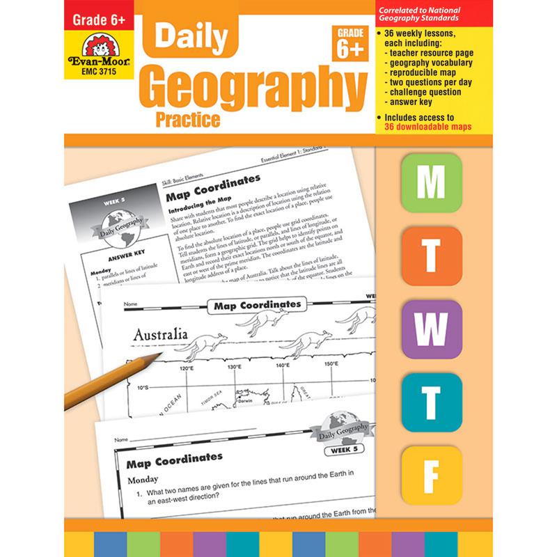 Daily Geography Practice Book, Teacher's Edition, Grade 6. Picture 2