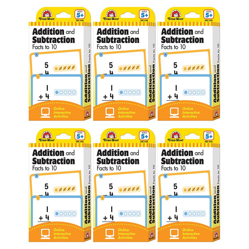 Addition and Subtraction Facts to 10, 56 Flashcards Per Pack, 6 Packs. Picture 2