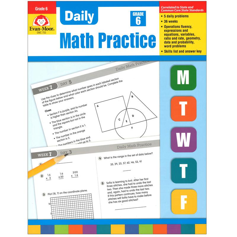 Daily Common Core Math Practice, Grade 6. Picture 2