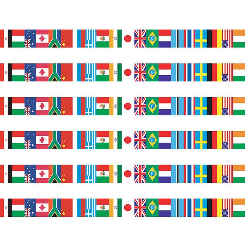 International Flags Spotlight Border, 36 Per Pack, 6 Packs. Picture 2