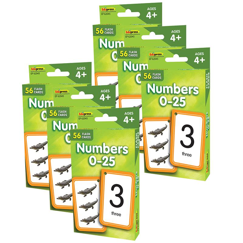 Numbers 0-25 Flash Cards, 6 Packs. Picture 2