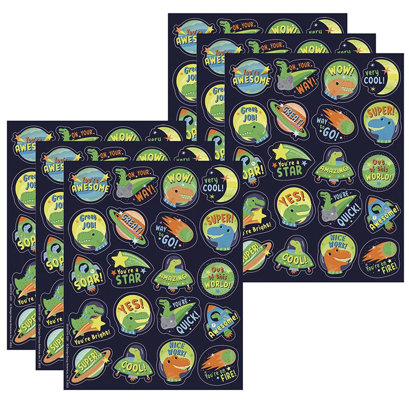 Dinosaur Dinosaur Breath Scented Stickers, 80 Per Pack, 6 Packs. Picture 2
