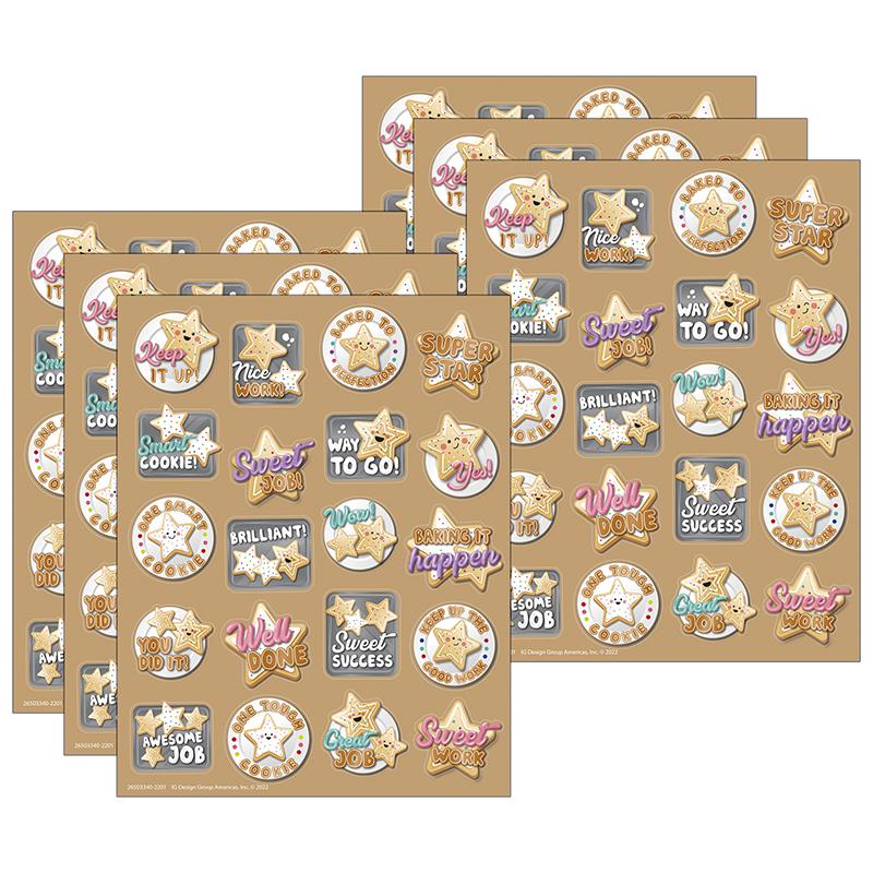 Star Cookies Sugar Cookie Scented Stickers, 80 Per Pack, 6 Packs. Picture 2