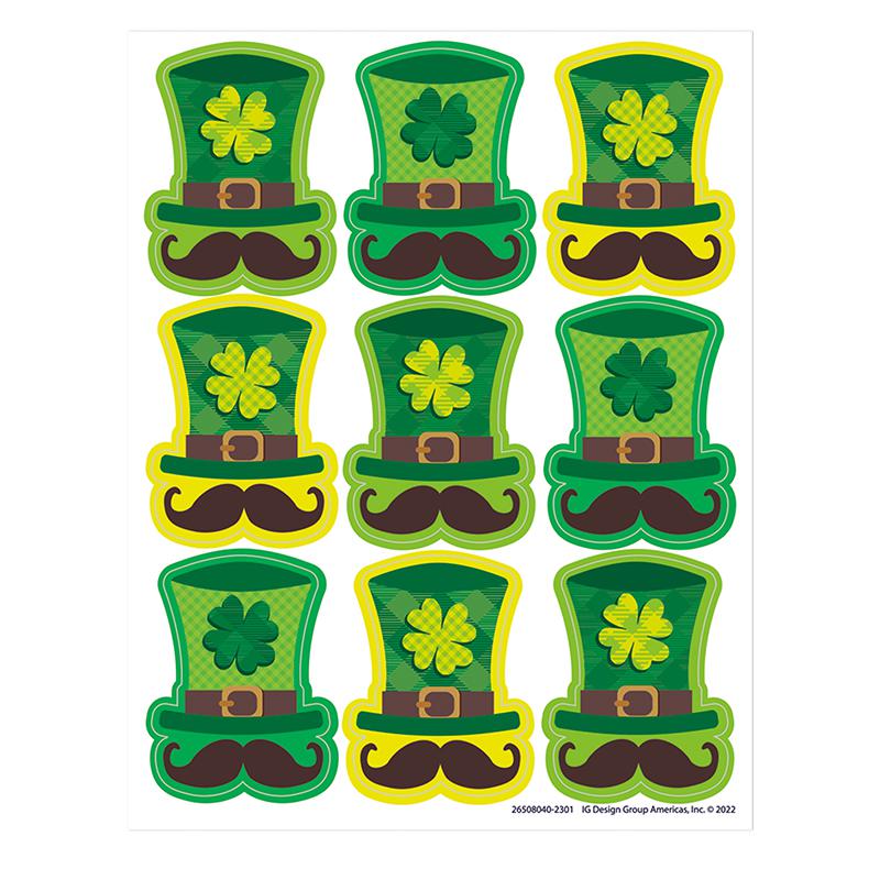 St. Pat's Hats Giant Stickers, 36 Per Pack, 12 Packs. Picture 2