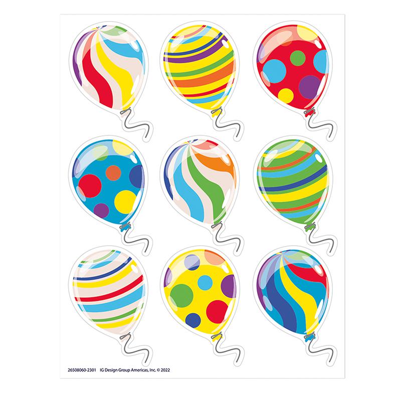 Celebration Balloons Giant Stickers, 36 Per Pack, 12 Packs. Picture 2