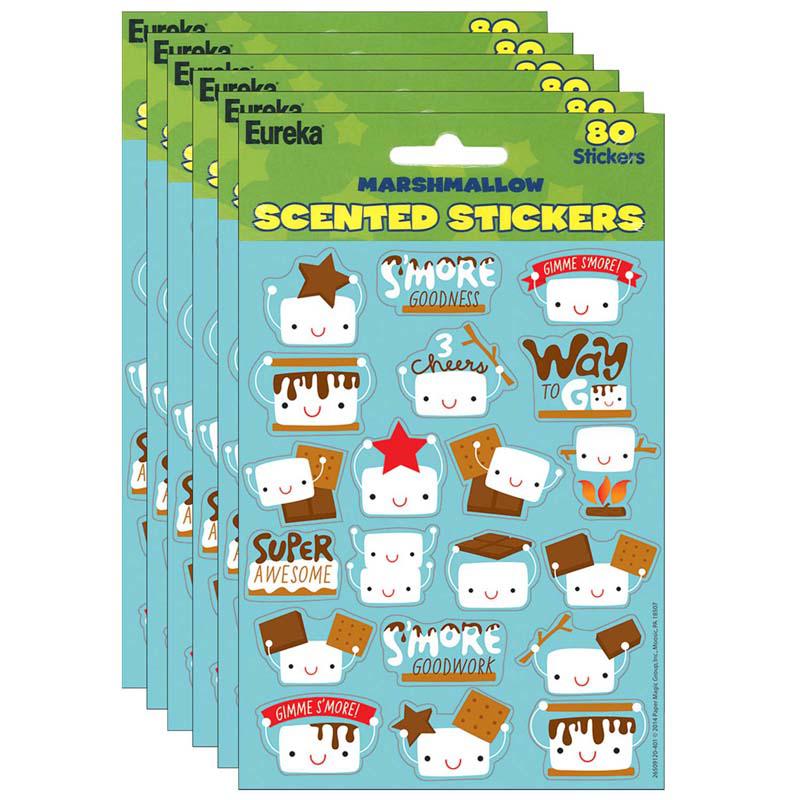 Marshmallow Scented Stickers, 80 Per Pack, 6 Packs. Picture 2