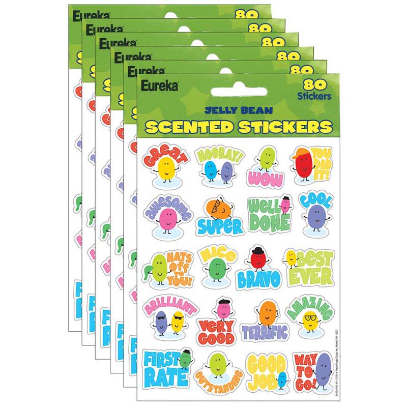 Jelly Beans Scented Stickers, 80 Per Pack, 6 Packs. Picture 2