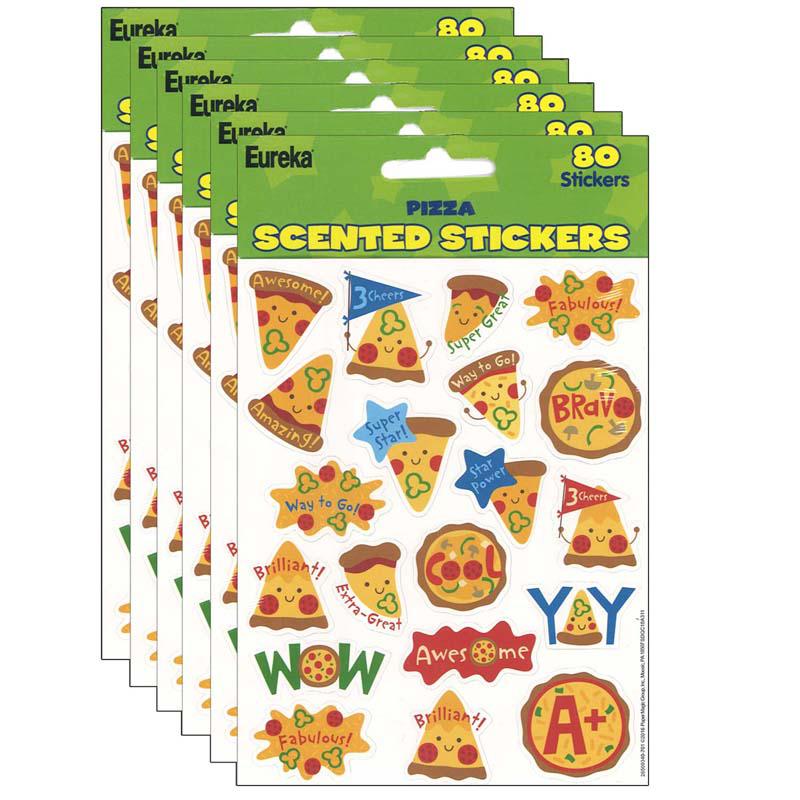 Pizza Scented Stickers, 80 Per Pack, 6 Packs. Picture 2