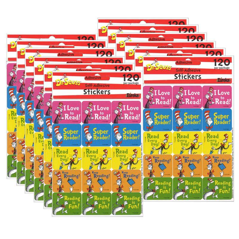 Cat in the Hat Reading Success Stickers, 120 Per Pack, 12 Packs. Picture 2