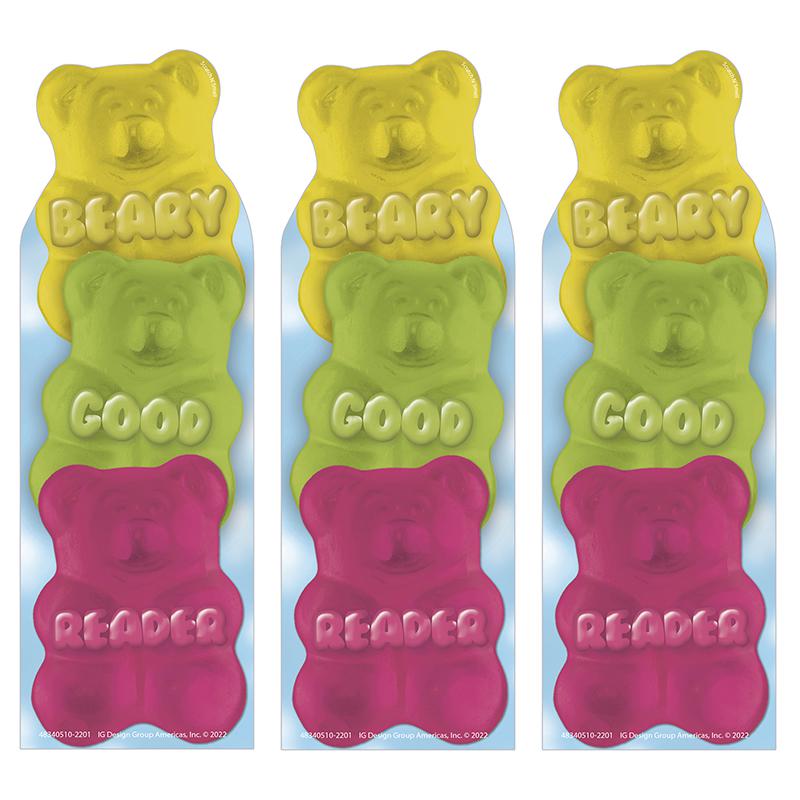 Beary Good Reader Gummy Bear Scented Bookmarks, 24 Per Pack, 3 Packs. Picture 2