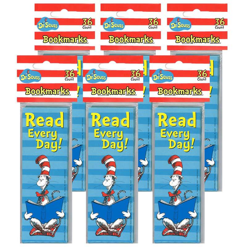 Cat in the Hat Read Every Day Bookmarks, 36 Per Pack, 6 Packs. Picture 2