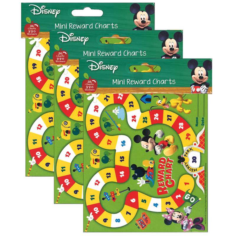 Mickey Mouse Clubhouse Mini Reward Charts, 36 Charts Per Pack, 3 Packs. Picture 2