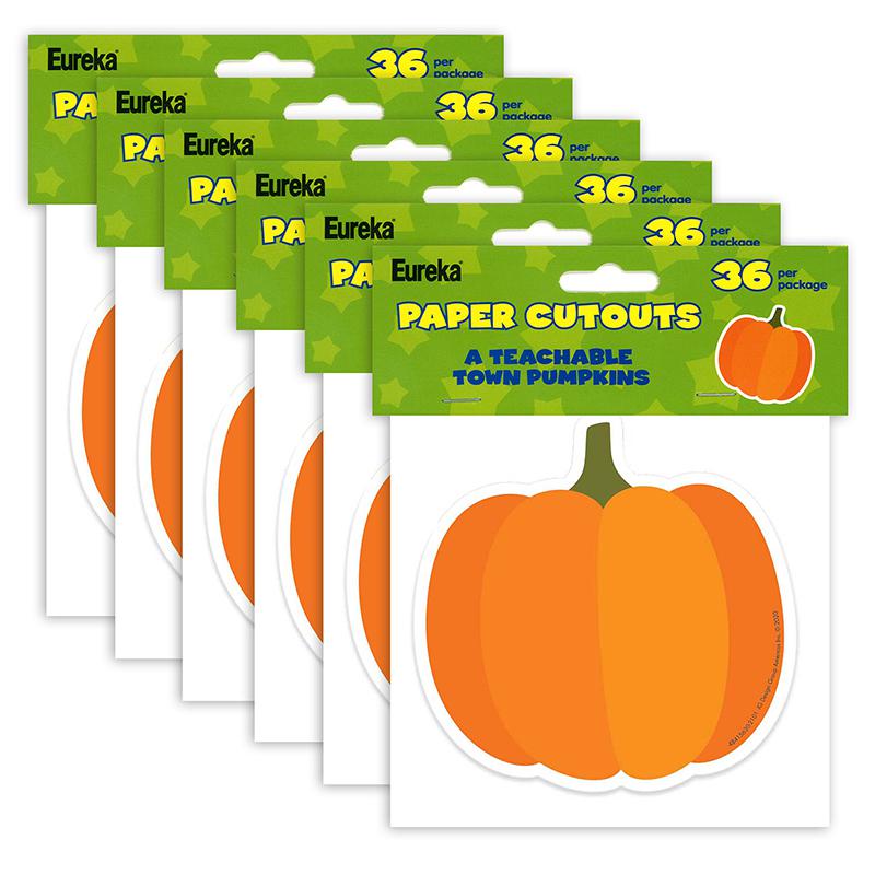 A Teachable Town Pumpkins Paper Cut-Outs, 36 Per Pack, 6 Packs. Picture 2