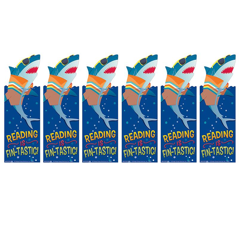 Shark Reading is Fin-Tastic Bookmarks, 36 Per Pack, 6 Packs. Picture 2