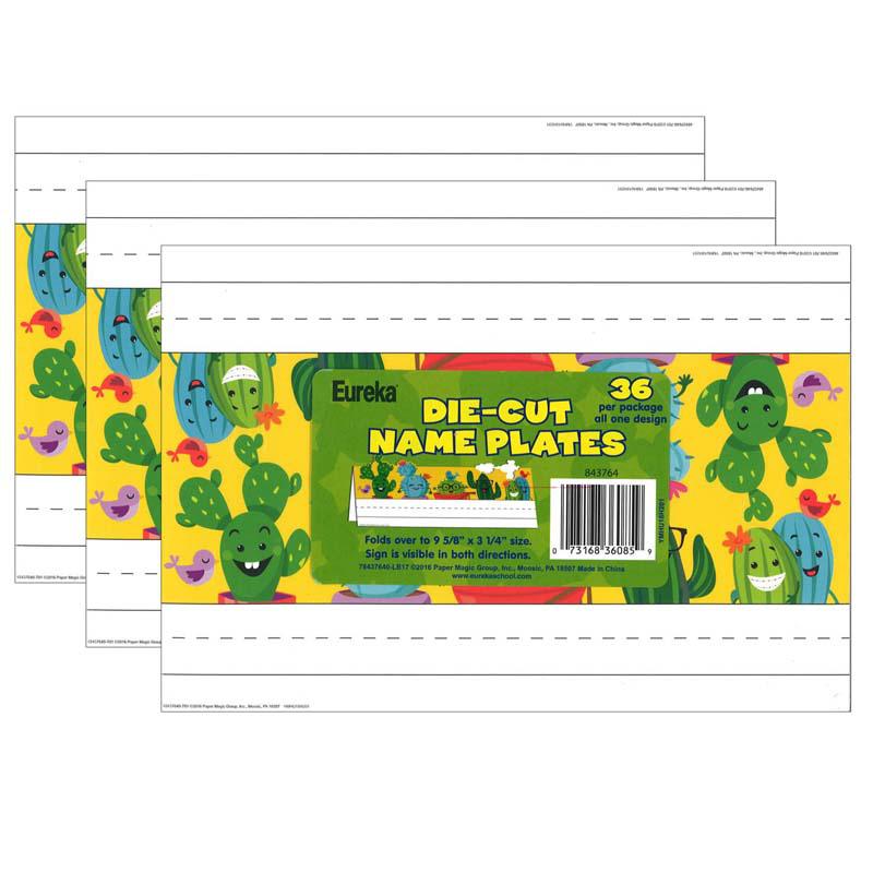 A Sharp Bunch Die Cut Tented Name Plates, 36 Per Pack, 3 Packs. Picture 2