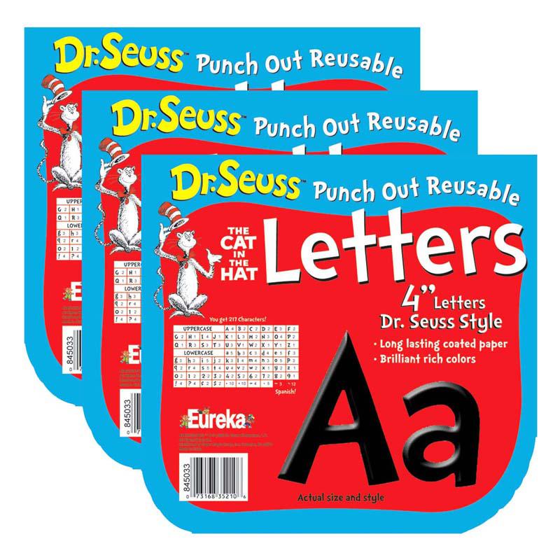 Dr. Seuss Black Deco 4" Letters, 217 Per Pack, 3 Packs. Picture 2