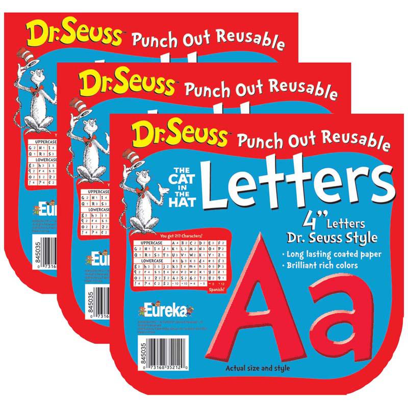 Dr. Seuss Red Deco 4" Letters, 217 Per Pack, 3 Packs. Picture 2