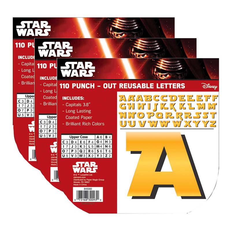 Star Wars Deco 4" Letters, 110 Per Pack, 3 Packs. Picture 2