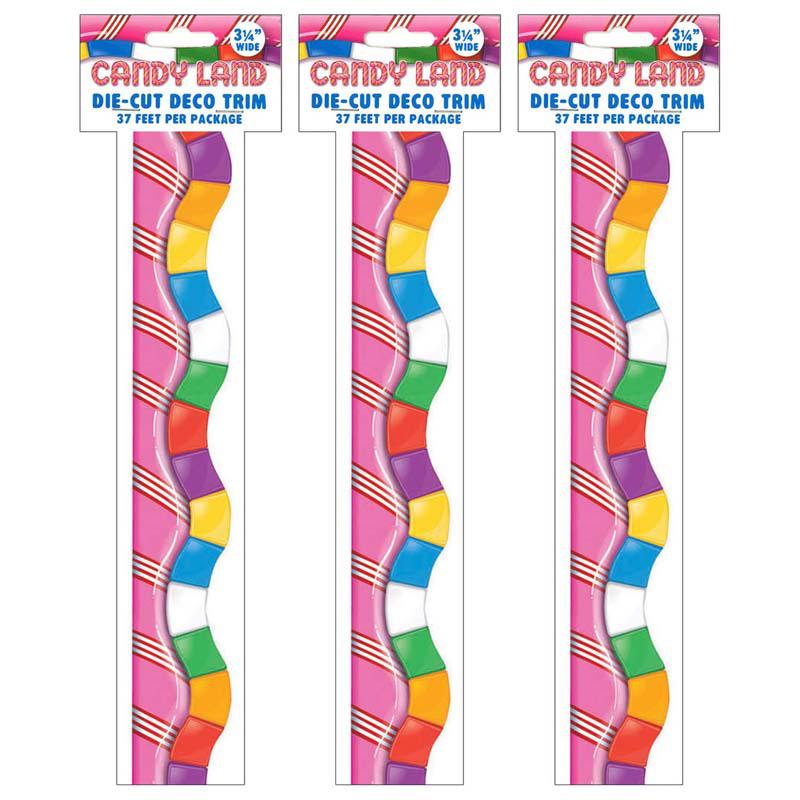 Candy Land Dimensional Look Extra Wide, 37 Ft Per Pack, 3 Packs. Picture 2