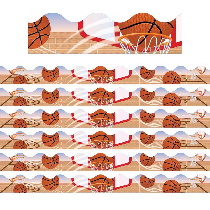 Basketball Deco Trim, 37 Feet Per Pack, 6 Packs. Picture 2