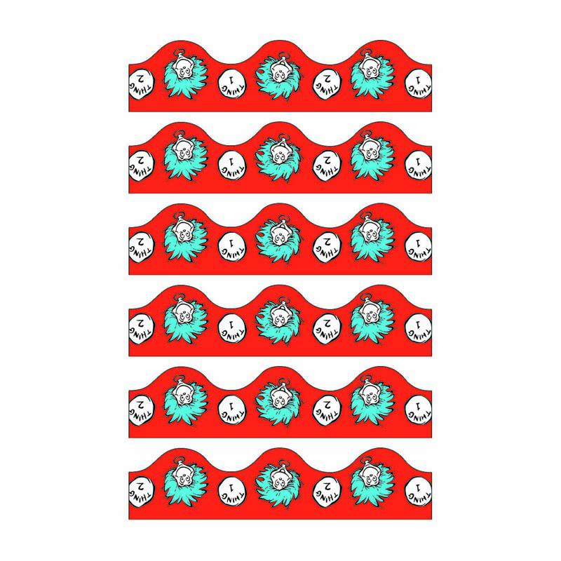Dr. Seuss Thing 1 & 2 Deco Trim, 37 Feet Per Pack, 6 Packs. Picture 2