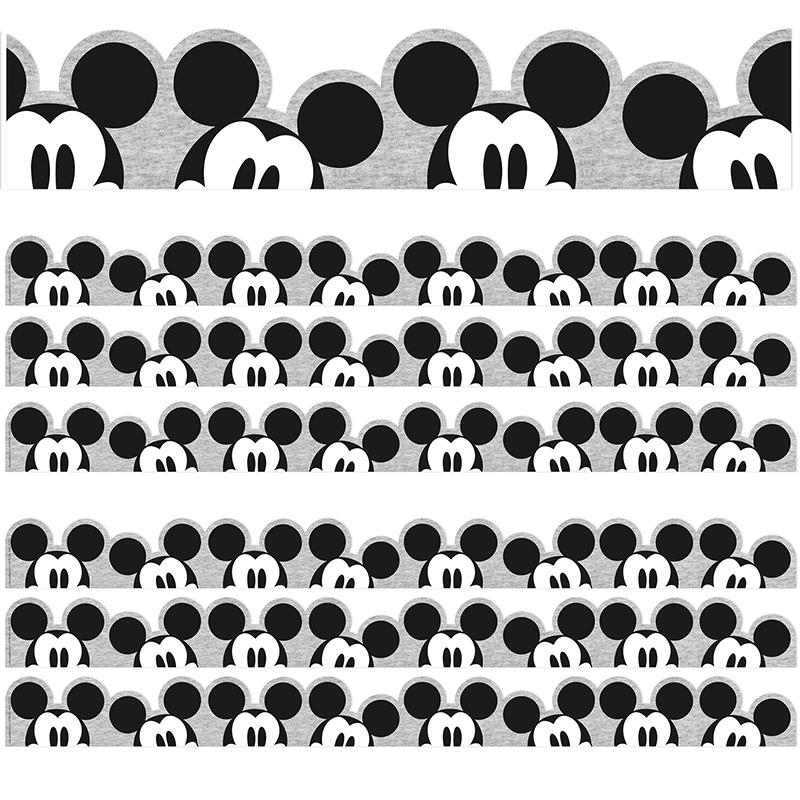 Mickey Mouse Throwback Peeking Mickeys Deco Trim, 37 Ft Per Pack, 3 Packs. Picture 2