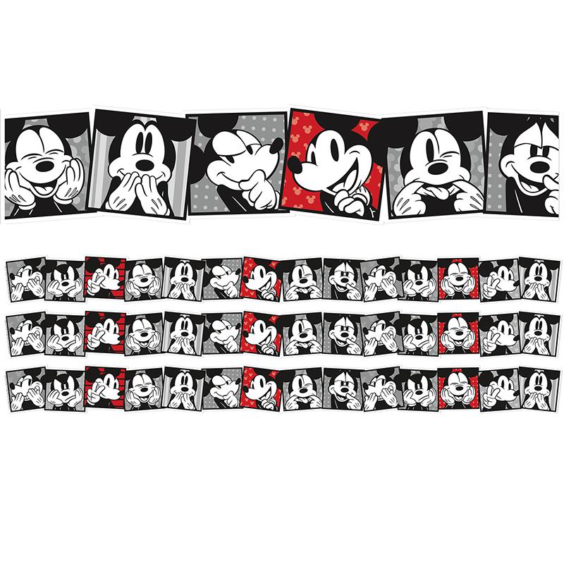 Mickey Mouse Throwback Mickey Selfies Deco Trim, 37 Ft Per Pack, 3 Packs. Picture 2