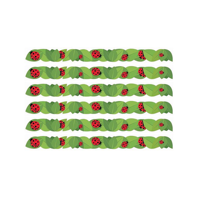 Ladybugs Extra Wide Deco Trim, 37 Feet Per Pack, 6 Packs. Picture 2
