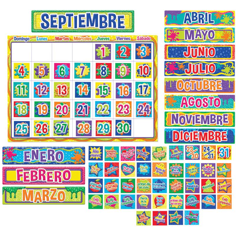 Color My World Spanish Calendar Bulletin Board Sets. Picture 2
