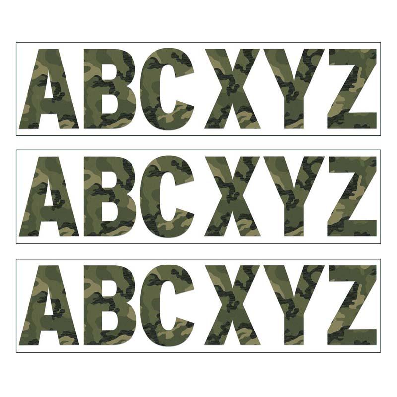Classic Camo 7" Deco Letters, 129 Per Pack, 3 Packs. Picture 2