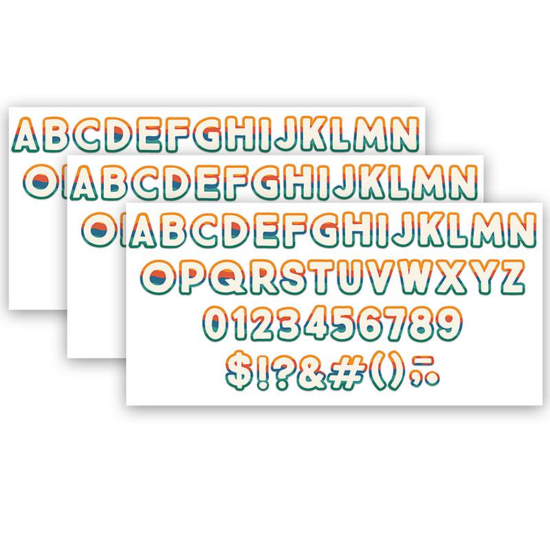 Adventurer Deco Letters, 179 Characters Per Pack, 3 Packs. Picture 2