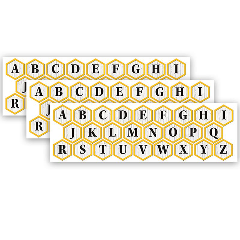 The Hive Deco Letters, 96 Characters Per Pack, 3 Packs. Picture 2