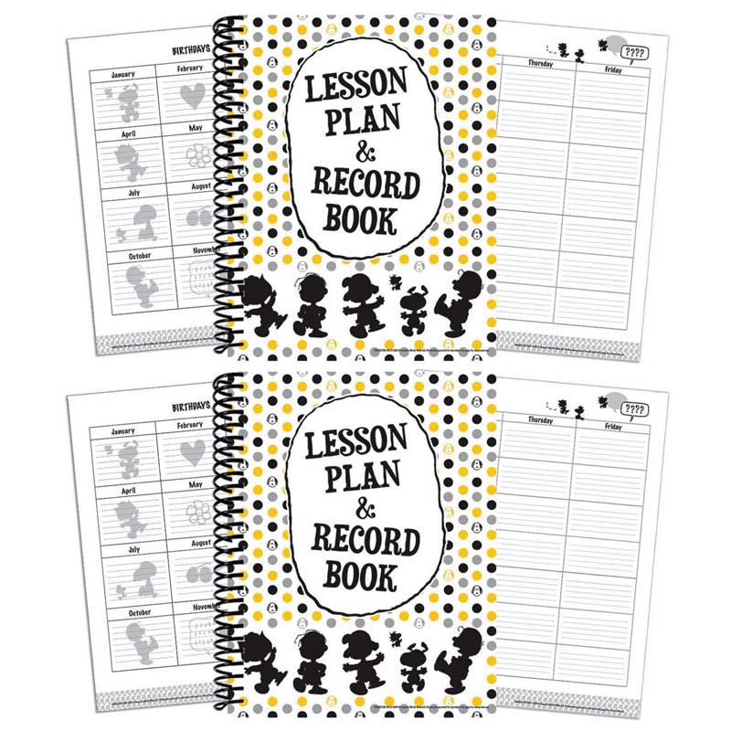 Peanuts Touch of Class Lesson Plan & Record Book, Pack of 2. Picture 2