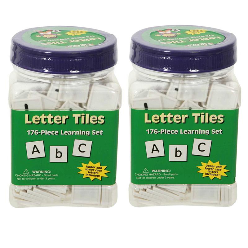 Tub of Letter Tiles, 176 Per Pack, 2 Packs. Picture 2