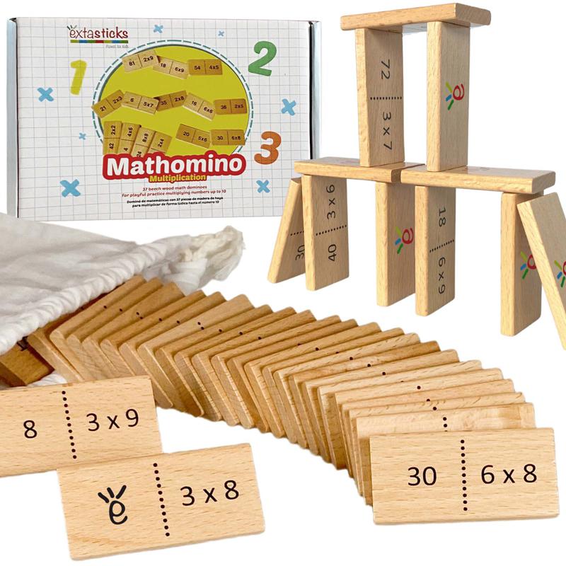 Mathomino Times Tables Multiplication Domino Math Game. Picture 2