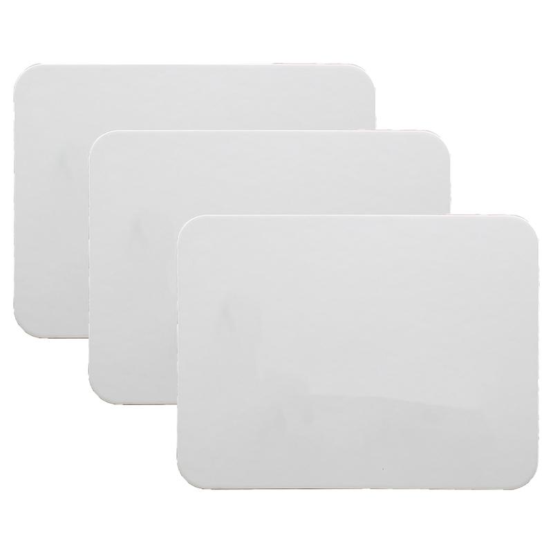 Magnetic Dry Erase Board, Two-Sided Blank/Blank, 9" x 12", Pack of 3. Picture 2