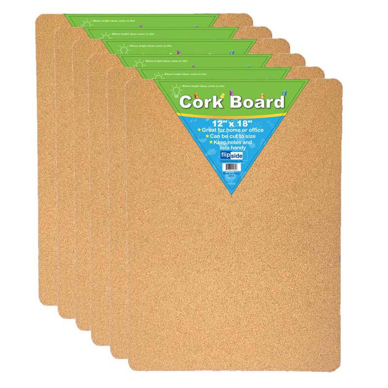 Cork Bulletin Board, 12" x 18", Pack of 6. Picture 2