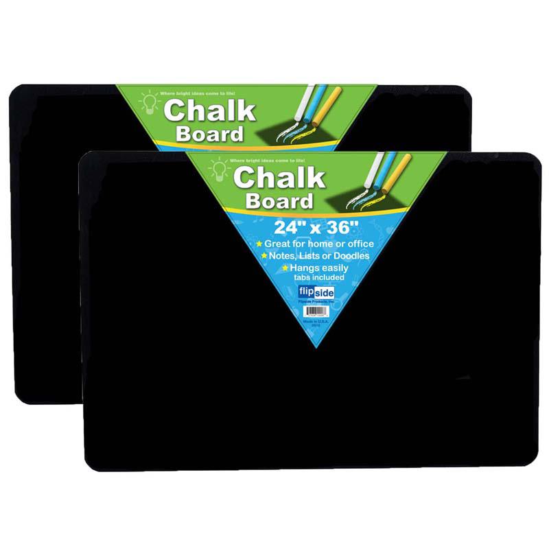 Chalk Board, 24" x 36", Black, Pack of 2. Picture 2