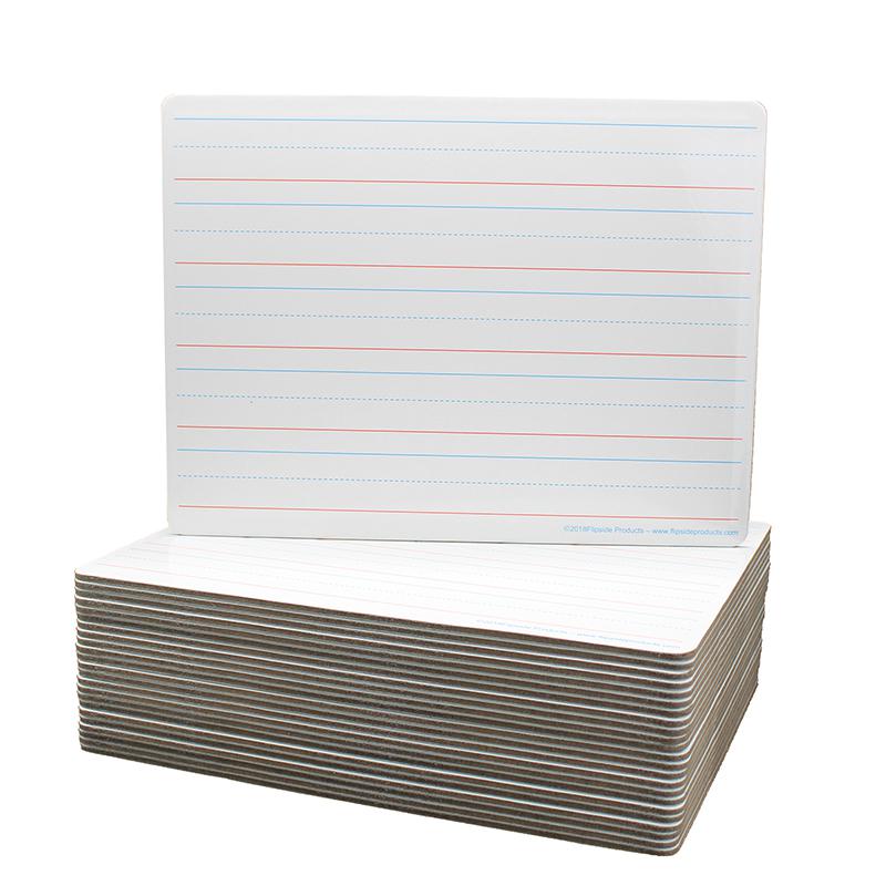 Two-Sided Magnetic Dry Erase Board, 9" x 12", Ruled, Pack of 24. Picture 2