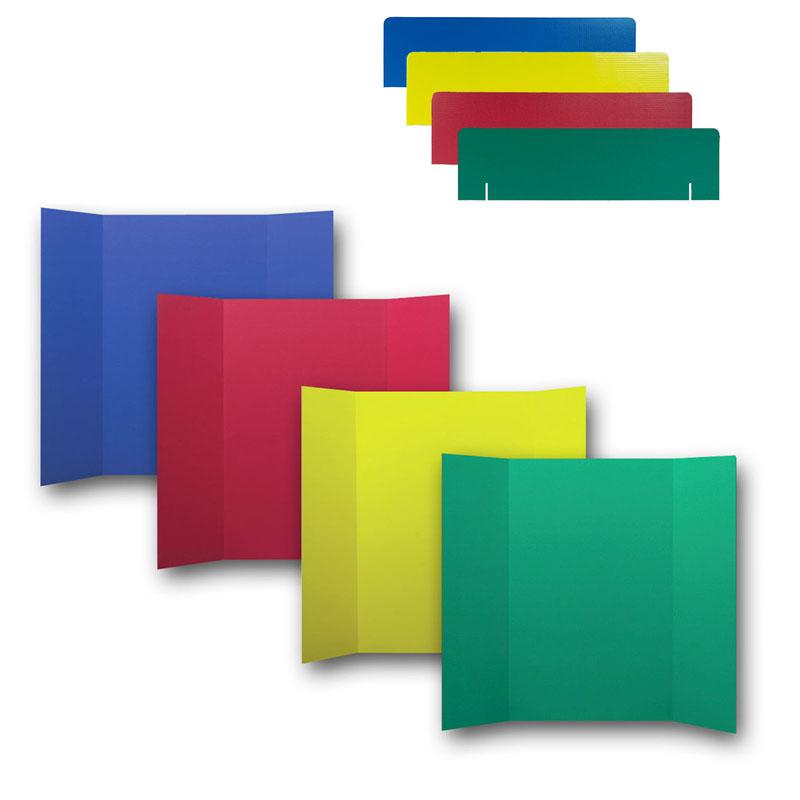 Corrugated Project Boards & Headers Set, 36" x 48", Assorted Colors, 24 Sets. Picture 2