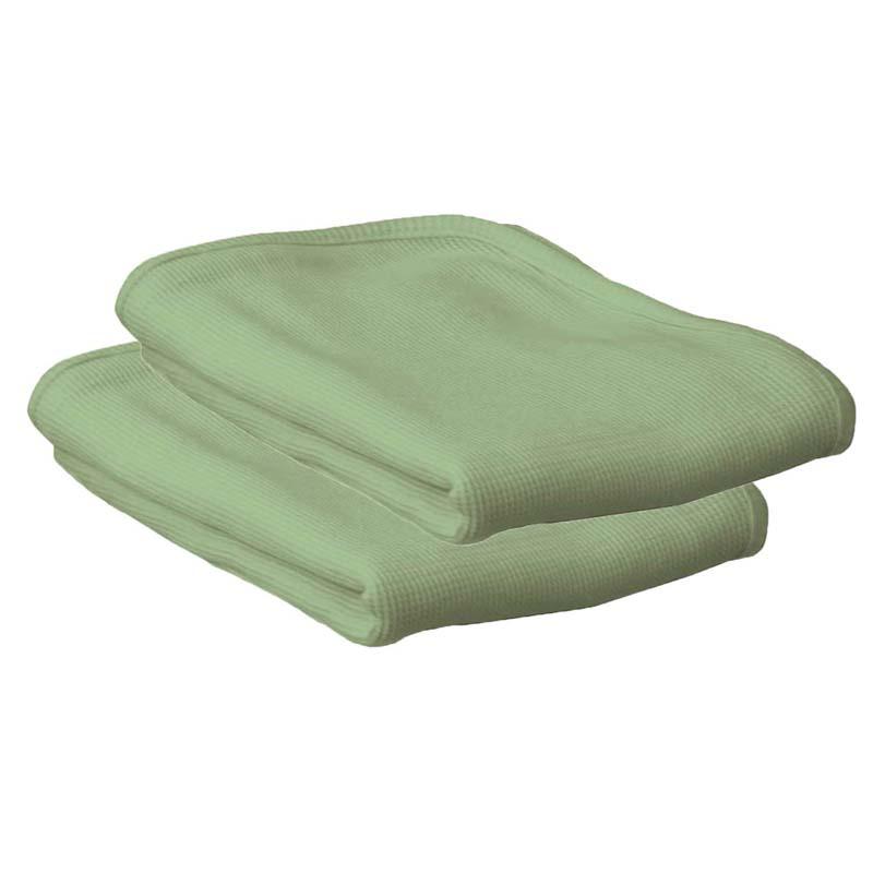 ThermaSoft Crib Blanket, Mint, Pack of 2. Picture 2