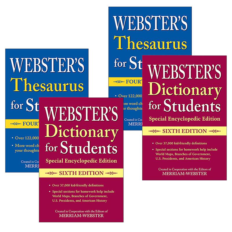 Webster's For Students Dictionary/Thesaurus Shrink-Wrapped Set, 2 Sets. Picture 2