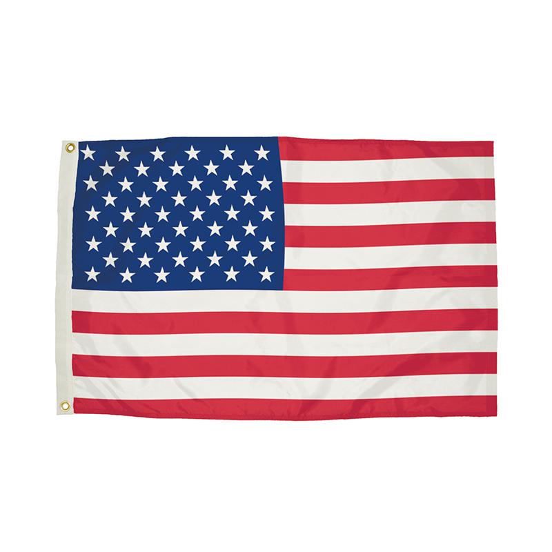 Durawavez Nylon Outdoor U.S. Flag with Heading & Grommets, 2' x 3'. Picture 2