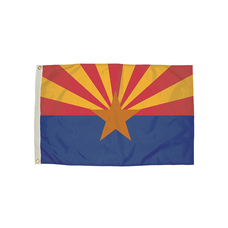 Durawavez Nylon Outdoor Flag with Heading & Grommets, Arizona, 3ft x 5ft. Picture 2